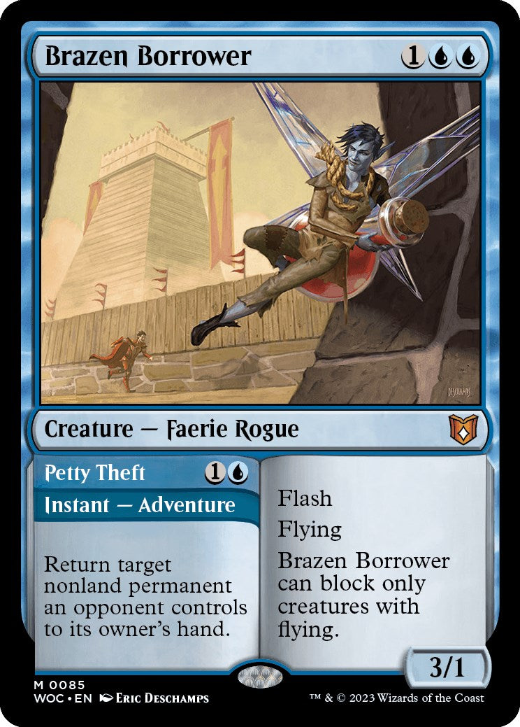 Brazen Borrower // Petty Theft [Wilds of Eldraine Commander] | Dragon's Lair Comics and Fantasy Houston TX