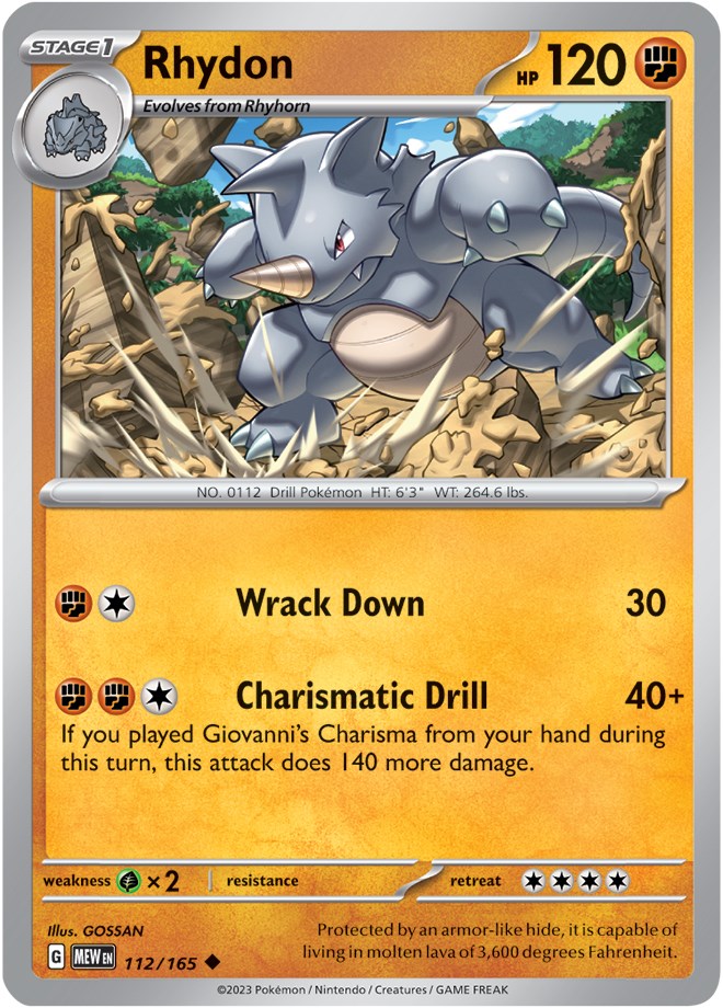 Rhydon (112/165) [Scarlet & Violet 151] | Dragon's Lair Comics and Fantasy Houston TX
