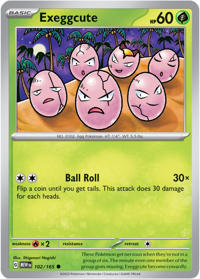 Exeggcute (102/165) [Scarlet & Violet 151] | Dragon's Lair Comics and Fantasy Houston TX