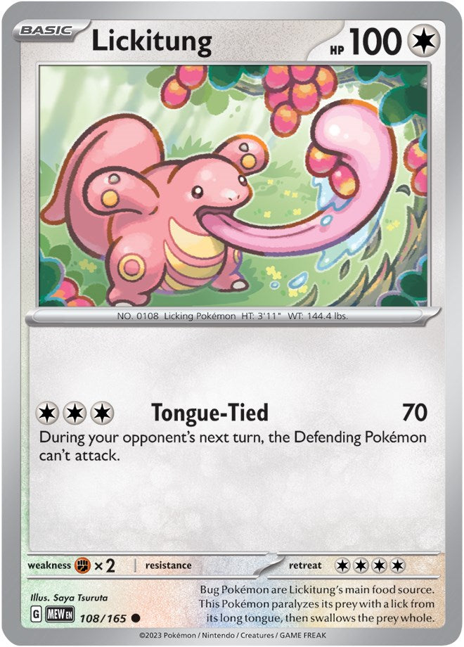Lickitung (108/165) [Scarlet & Violet 151] | Dragon's Lair Comics and Fantasy Houston TX