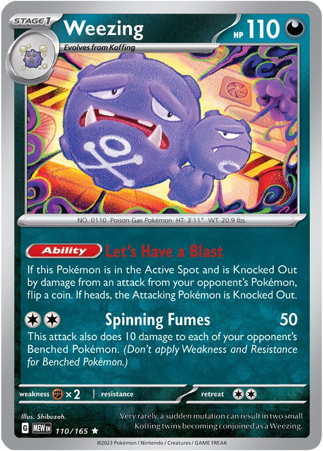 Weezing (110/165) [Scarlet & Violet 151] | Dragon's Lair Comics and Fantasy Houston TX