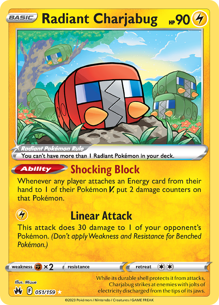 Radiant Charjabug (051/159) [Prize Pack Series Three] | Odin's Place