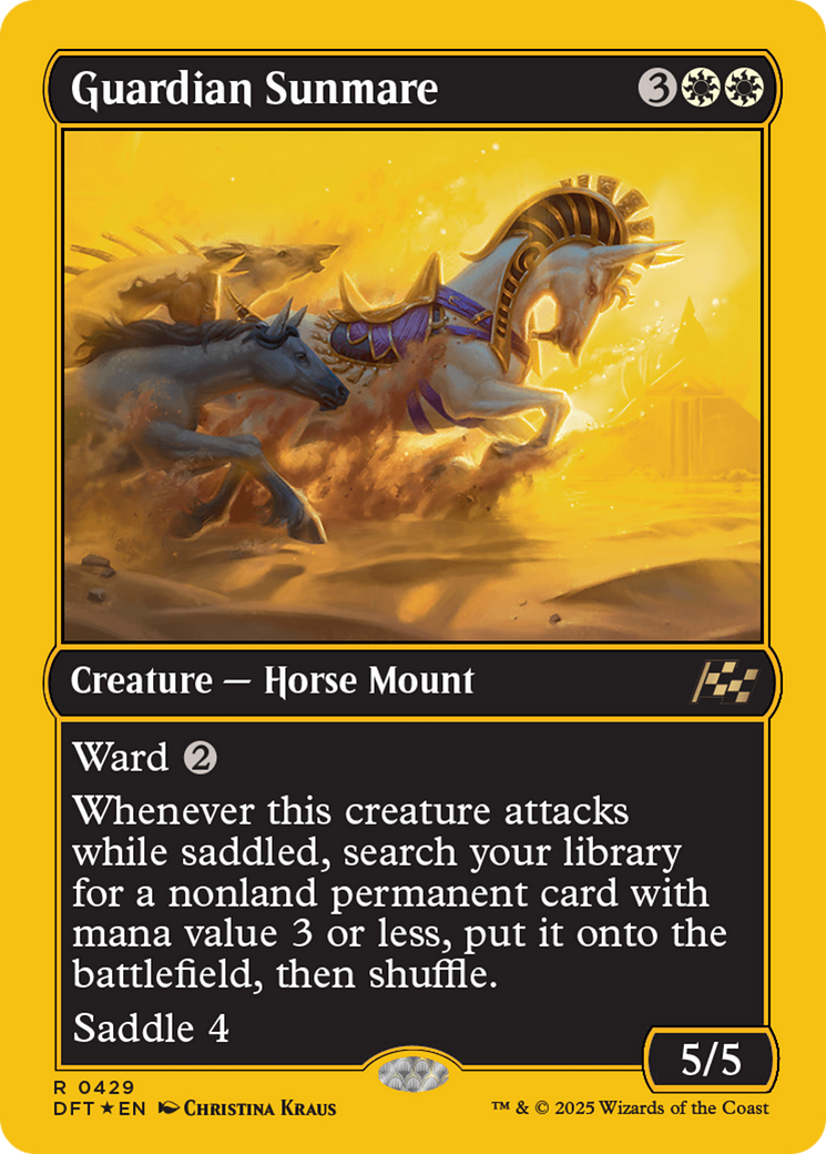 Guardian Sunmare (First-Place Foil) [Aetherdrift] | Dragon's Lair Comics and Fantasy Houston TX