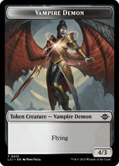 Vampire // Vampire Demon Double-Sided Token [The Lost Caverns of Ixalan Tokens] | Dragon's Lair Comics and Fantasy Houston TX