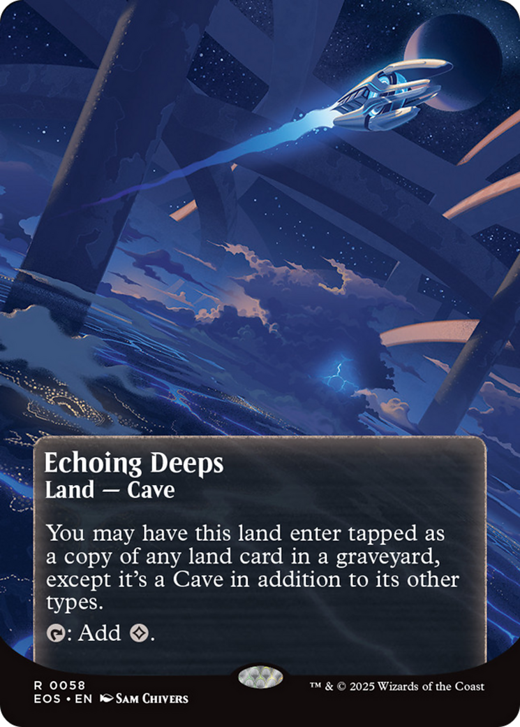 Echoing Deeps (0058) (Borderless) [Edge of Eternities: Stellar Sights] | Dragon's Lair Comics and Fantasy Houston TX