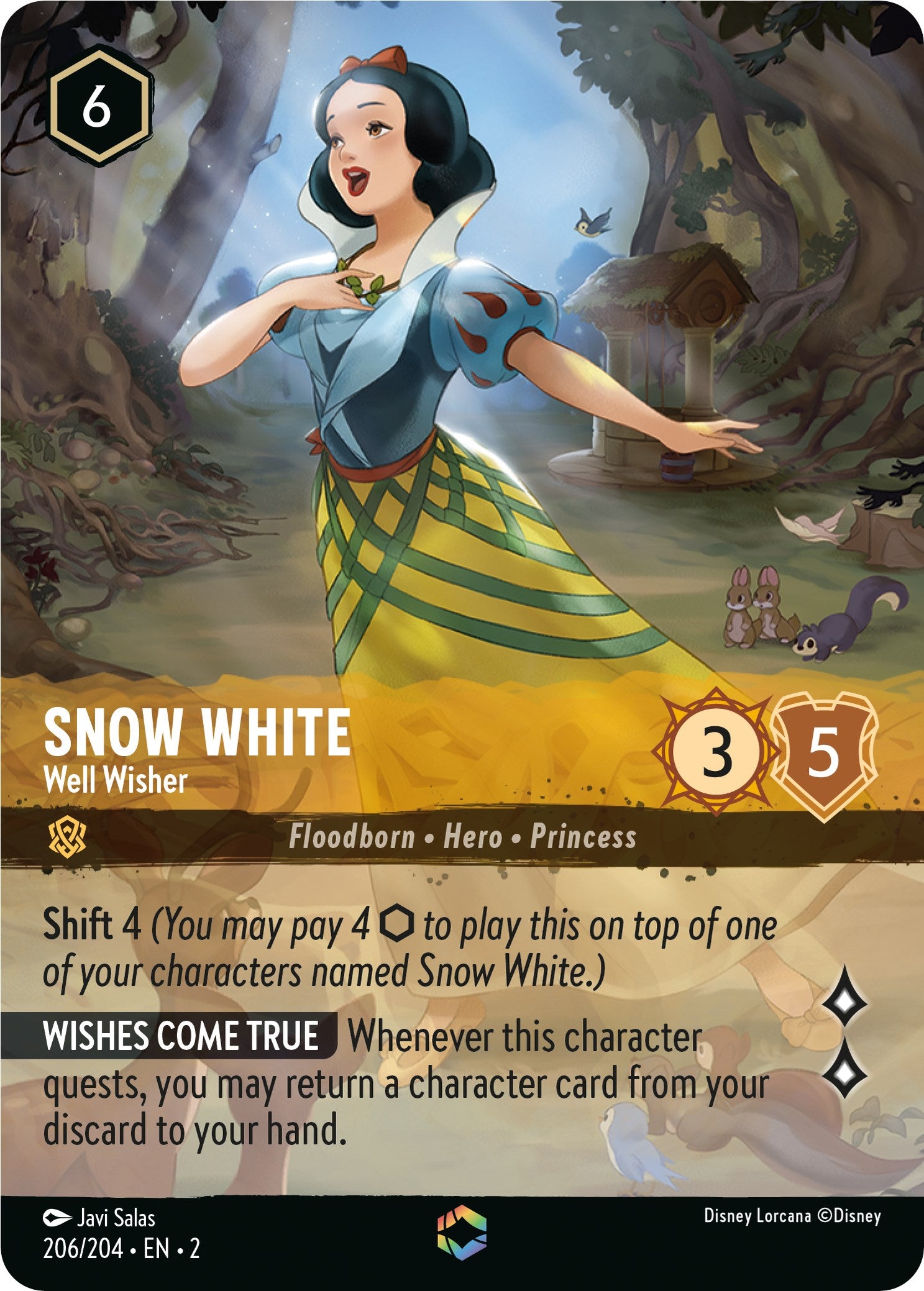 Snow White - Well Wisher (Enchanted) (206/204) [Rise of the Floodborn] | Odin's Place