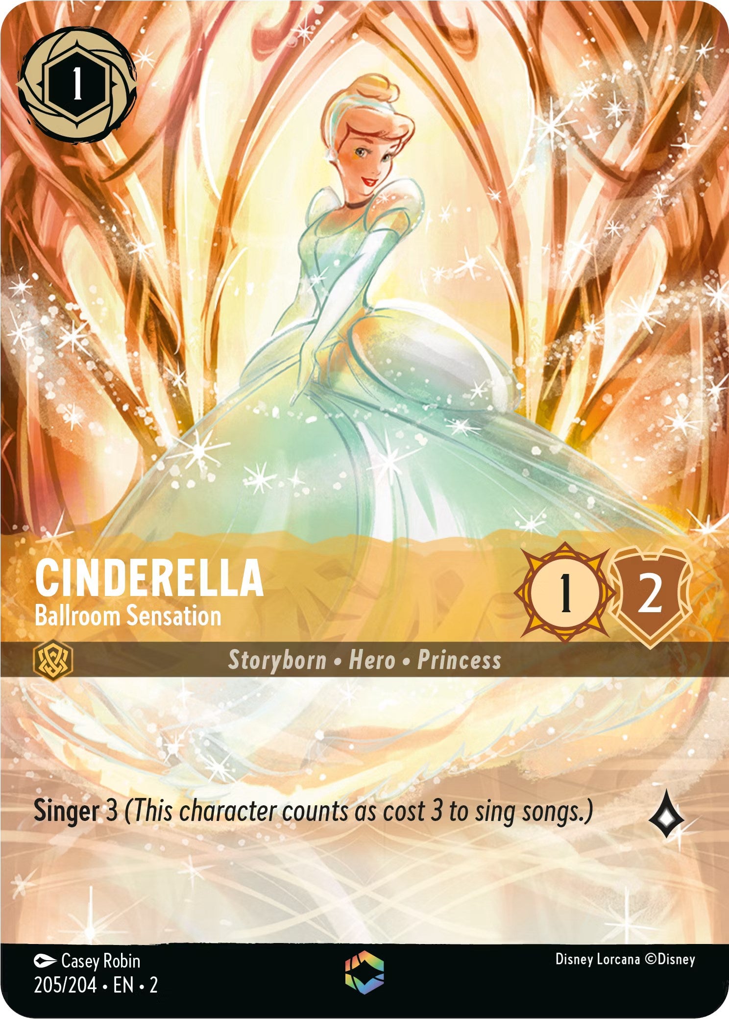 Cinderella - Ballroom Sensation (Enchanted) (205/204) [Rise of the Floodborn] | Odin's Place
