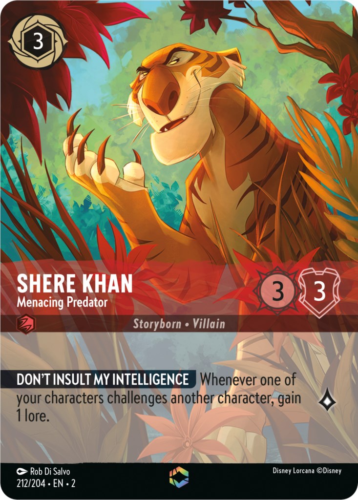 Shere Khan - Menacing Predator (Enchanted) (212/204) [Rise of the Floodborn] | Odin's Place