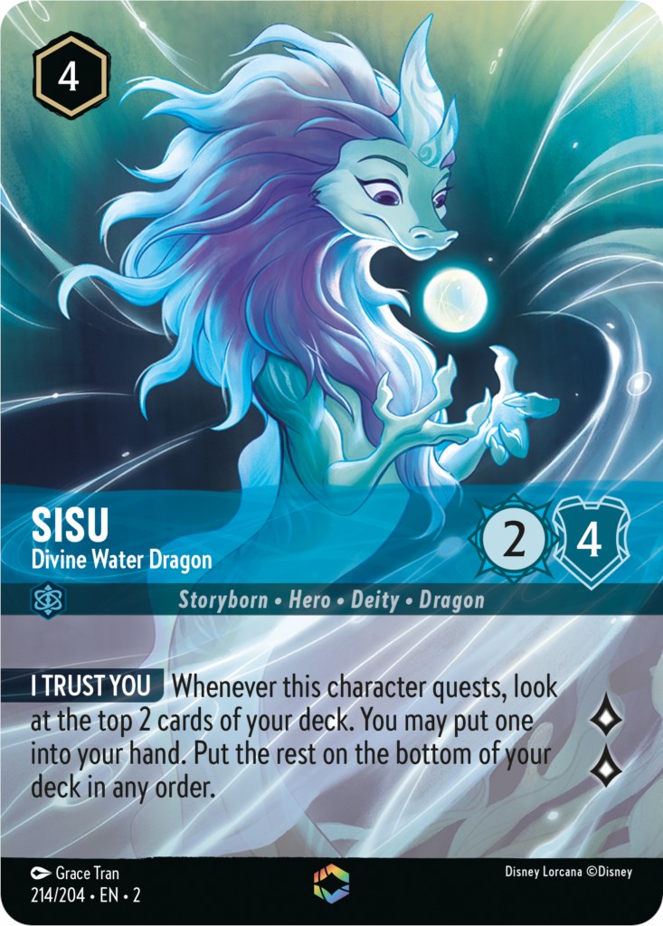 Sisu - Divine Water Dragon (Enchanted) (214/204) [Rise of the Floodborn] | Odin's Place