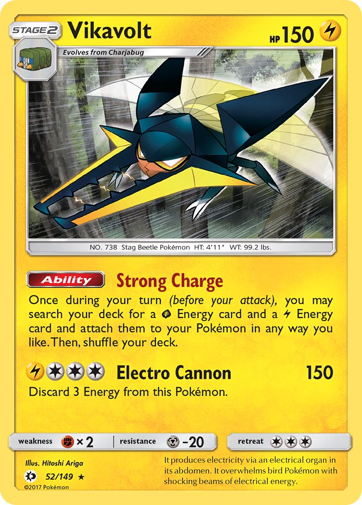 Vikavolt (52/149) (League Promo) [Sun & Moon: Base Set] | Odin's Place