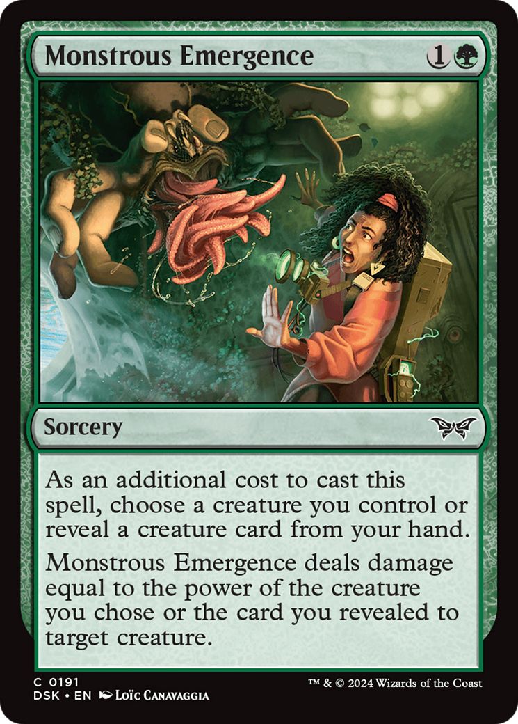 Monstrous Emergence [Duskmourn: House of Horror] | Dragon's Lair Comics and Fantasy Houston TX