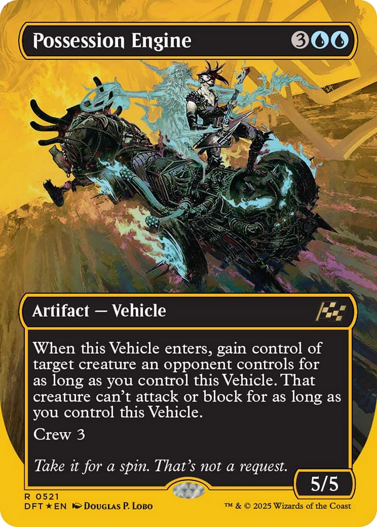 Possession Engine (Borderless) (First-Place Foil) [Aetherdrift] | Dragon's Lair Comics and Fantasy Houston TX