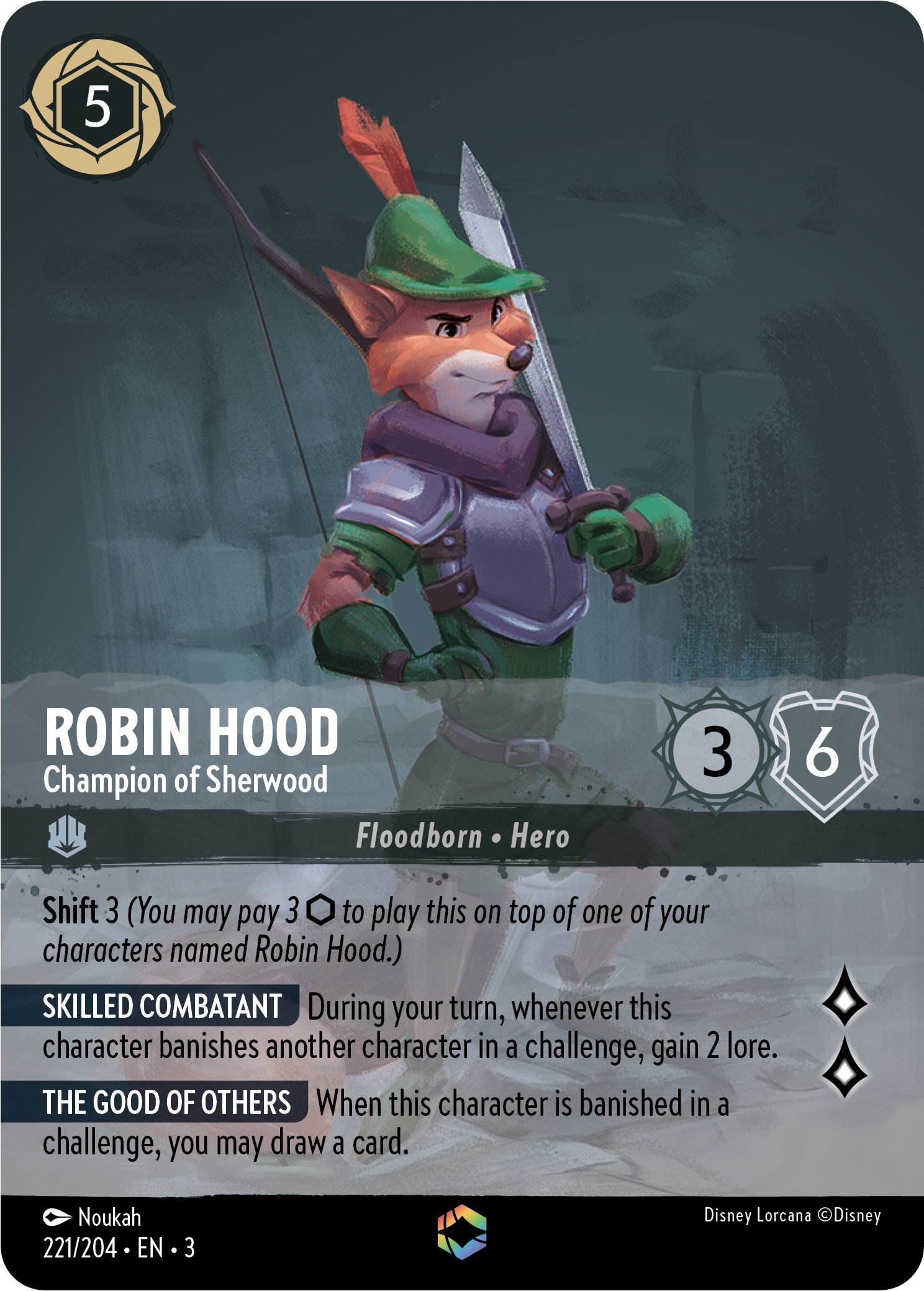 Robin Hood - Champion of Sherwood (Enchanted) (221/204) [Into the Inklands] | Odin's Place