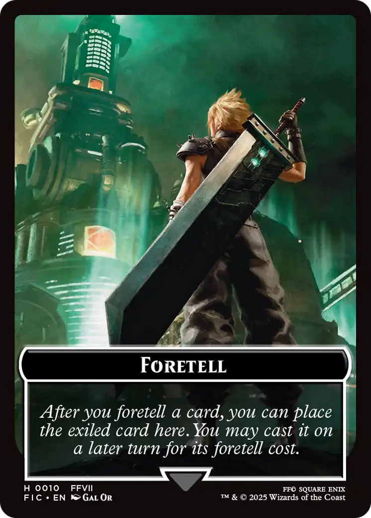 Foretell // Treasure Double-Sided Token [FINAL FANTASY Commander Tokens] | Dragon's Lair Comics and Fantasy Houston TX