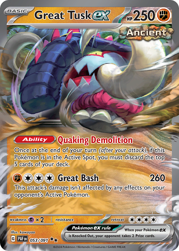 Great Tusk ex (123/198) [Prize Pack Series Three] | Odin's Place