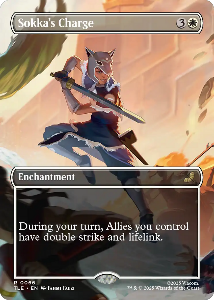 Sokka's Charge (Borderless) [Avatar: The Last Airbender: Eternal-Legal] | Dragon's Lair Comics and Fantasy Houston TX