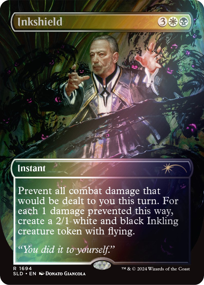 Inkshield (Rainbow Foil) [Secret Lair: Sheldon's Spellbook] | Dragon's Lair Comics and Fantasy Houston TX
