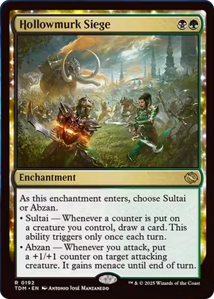 Hollowmurk Siege (Borderless) [Tarkir: Dragonstorm] | Dragon's Lair Comics and Fantasy Houston TX