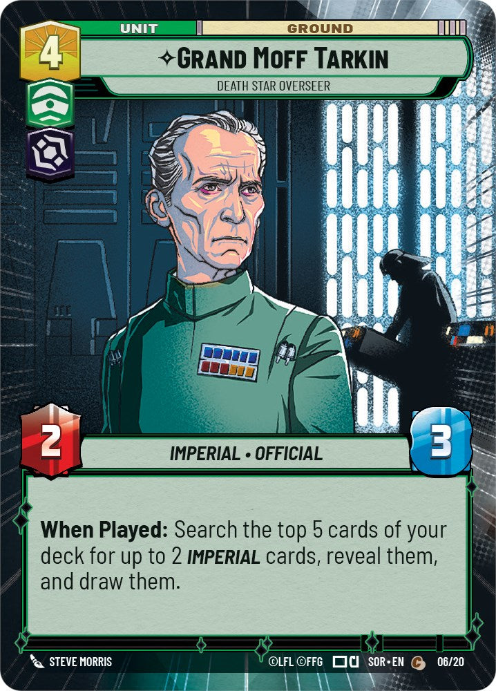 Grand Moff Tarkin - Death Star Overseer (Hyperspace) (6/20) [Spark of Rebellion: Weekly Play] | Odin's Place