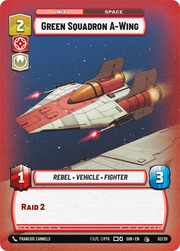 Green Squadron A-Wing (2/20) [Spark of Rebellion: Weekly Play] | Odin's Place