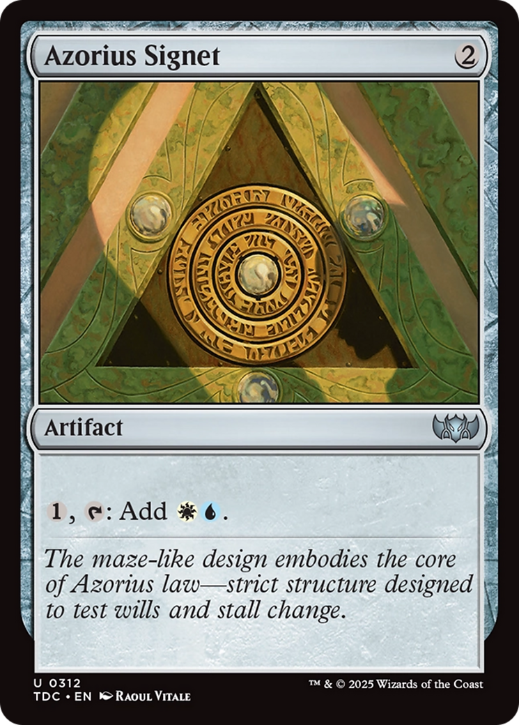 Azorius Signet [Tarkir: Dragonstorm Commander] | Dragon's Lair Comics and Fantasy Houston TX