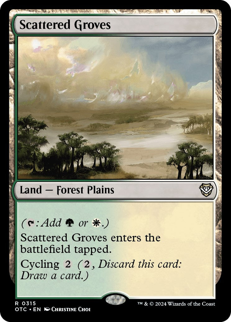 Scattered Groves [Outlaws of Thunder Junction Commander] | Dragon's Lair Comics and Fantasy Houston TX