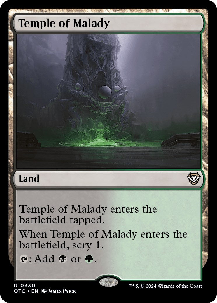 Temple of Malady [Outlaws of Thunder Junction Commander] | Dragon's Lair Comics and Fantasy Houston TX