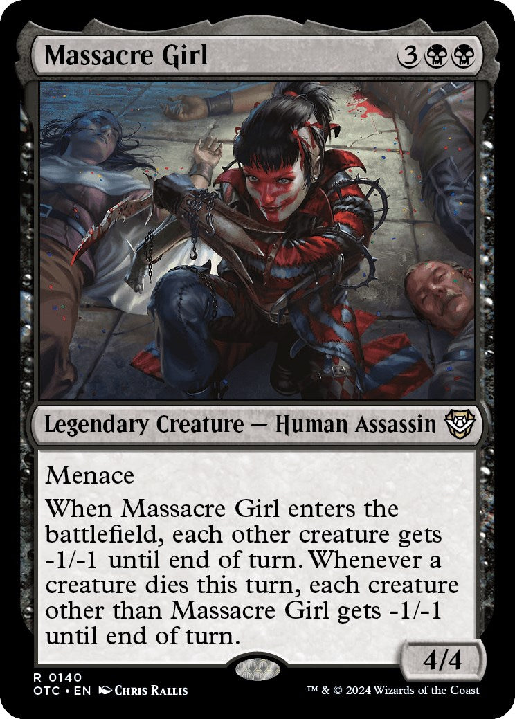 Massacre Girl [Outlaws of Thunder Junction Commander] | Dragon's Lair Comics and Fantasy Houston TX
