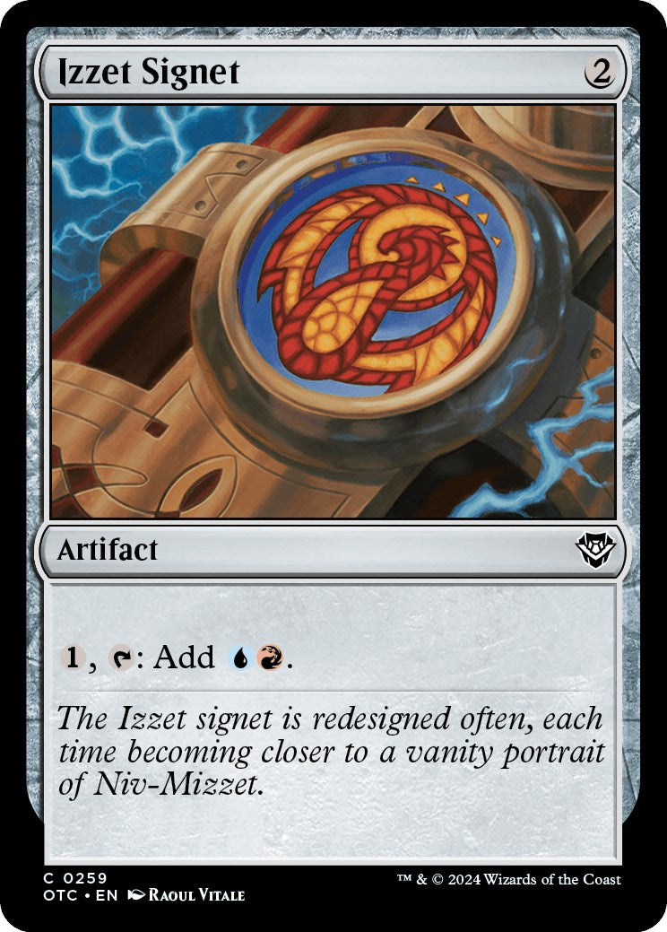 Izzet Signet [Outlaws of Thunder Junction Commander] | Dragon's Lair Comics and Fantasy Houston TX