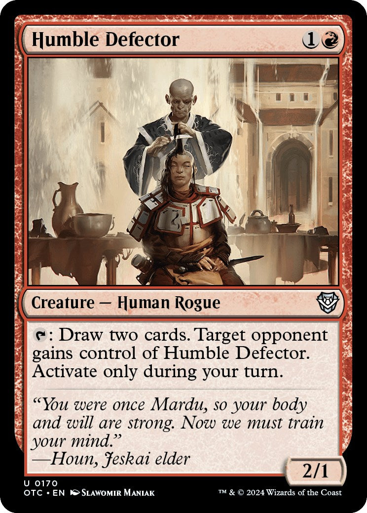 Humble Defector [Outlaws of Thunder Junction Commander] | Dragon's Lair Comics and Fantasy Houston TX