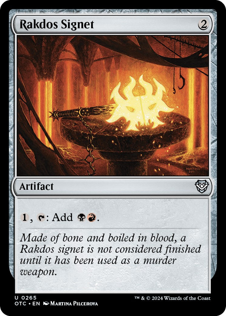 Rakdos Signet [Outlaws of Thunder Junction Commander] | Dragon's Lair Comics and Fantasy Houston TX