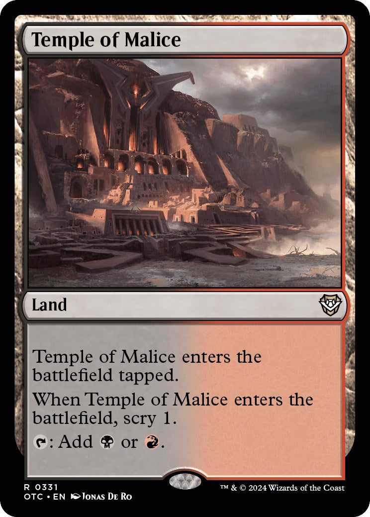 Temple of Malice [Outlaws of Thunder Junction Commander] | Dragon's Lair Comics and Fantasy Houston TX