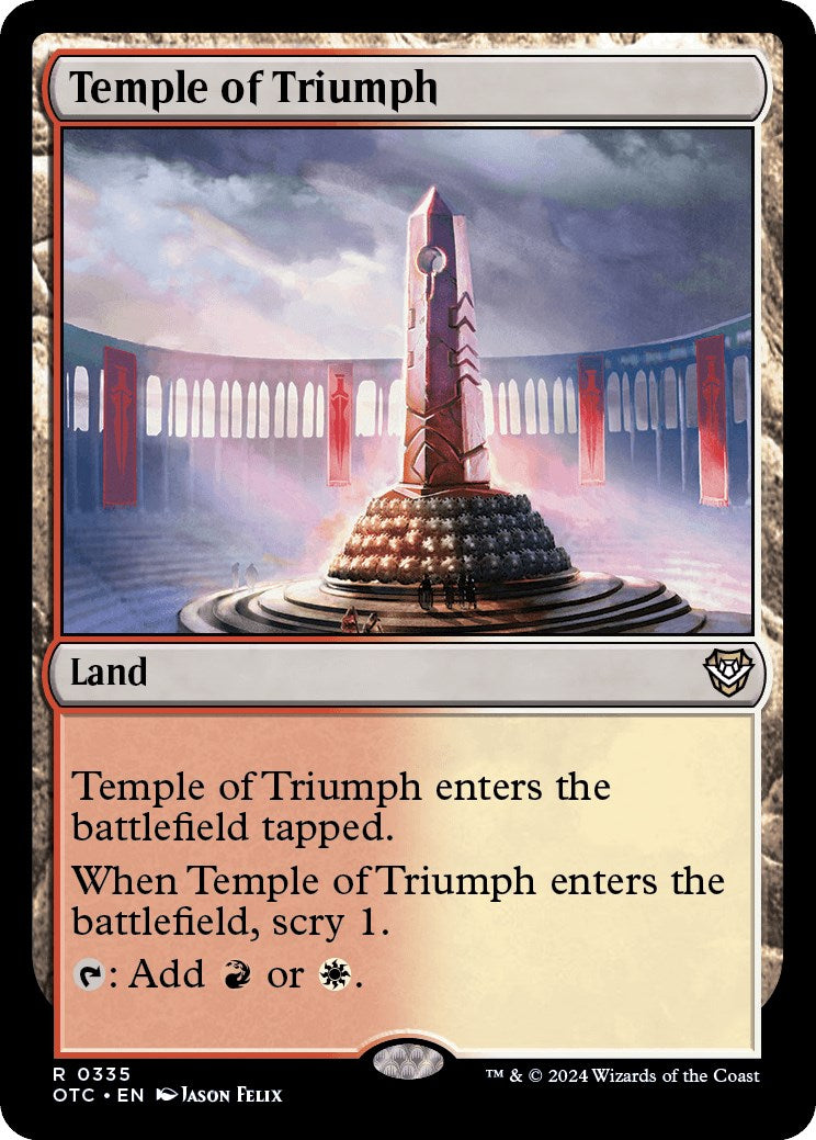 Temple of Triumph [Outlaws of Thunder Junction Commander] | Dragon's Lair Comics and Fantasy Houston TX