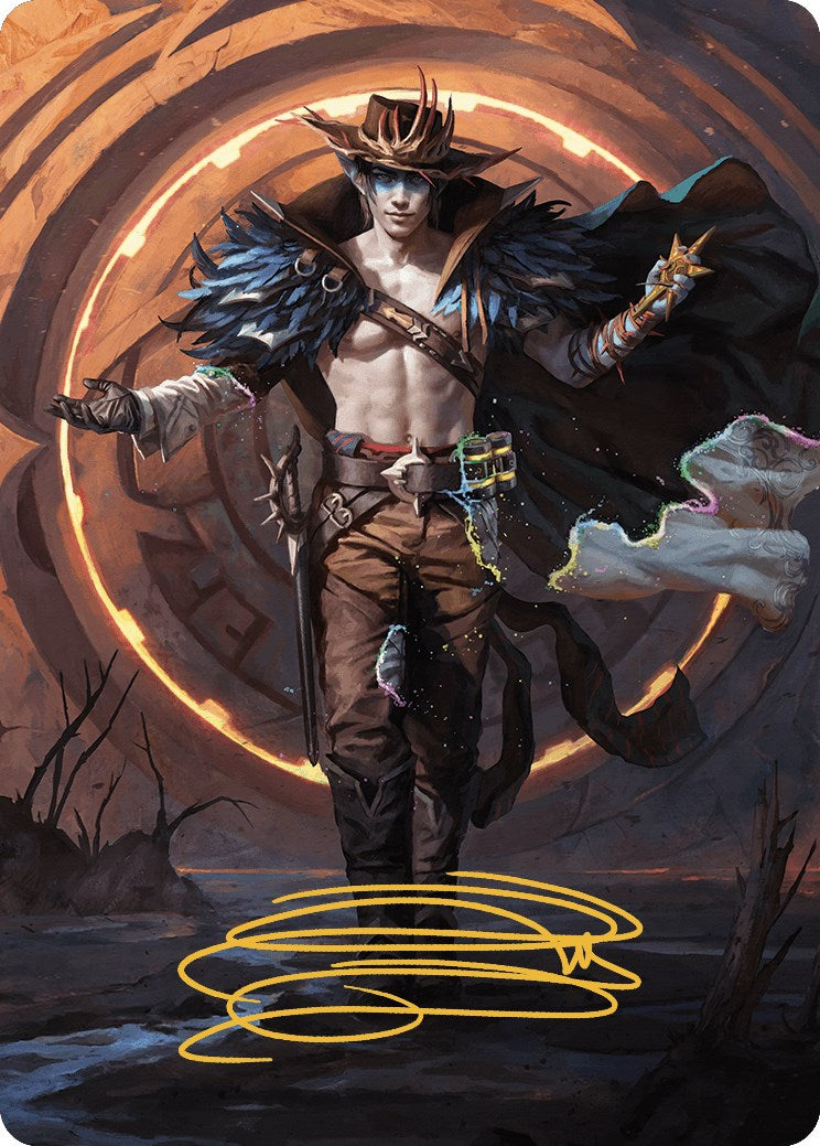 Oko, the Ringleader Art Card (29/54) (Gold-Stamped Signature) [Outlaws of Thunder Junction Art Series] | Dragon's Lair Comics and Fantasy Houston TX