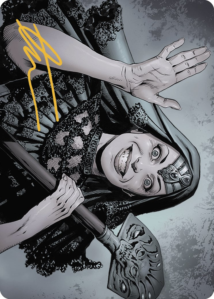 Gisa, the Hellraiser Art Card (Gold-Stamped Signature) [Outlaws of Thunder Junction Art Series] | Dragon's Lair Comics and Fantasy Houston TX