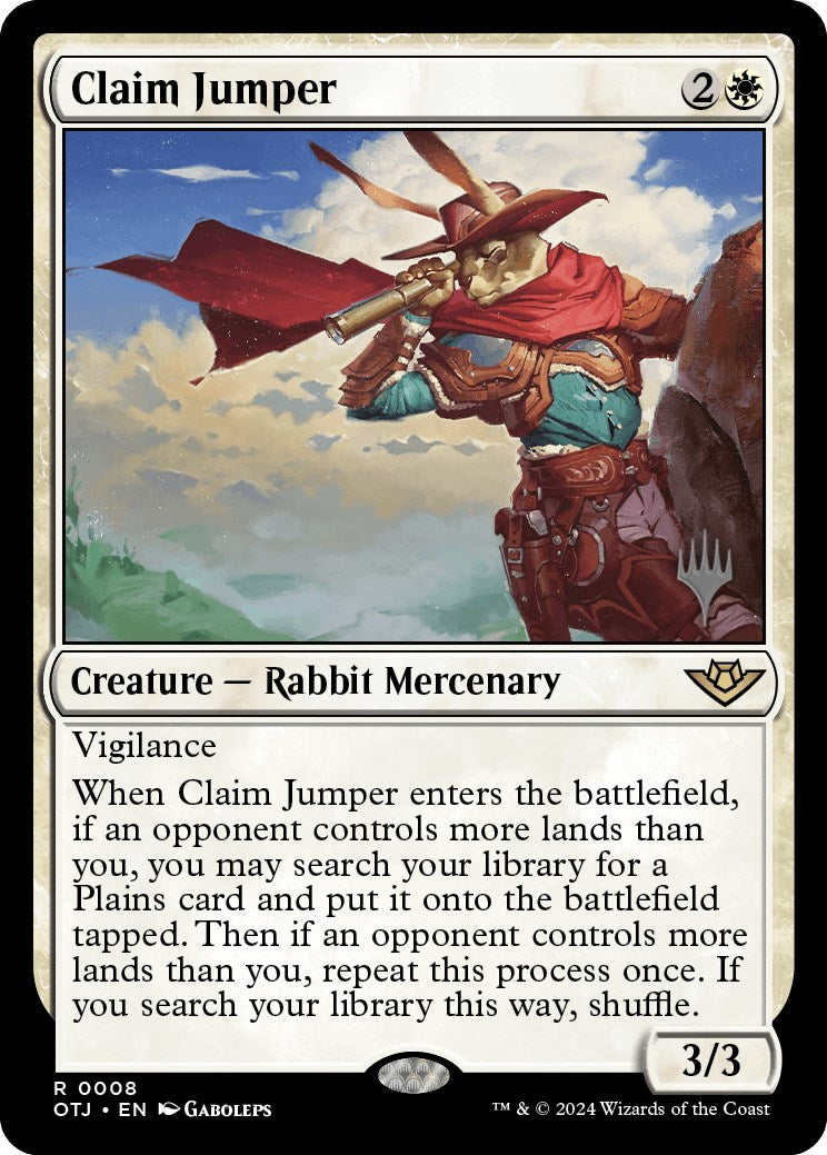 Claim Jumper (Promo Pack) [Outlaws of Thunder Junction Promos] | Dragon's Lair Comics and Fantasy Houston TX