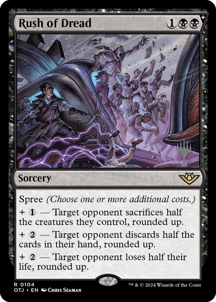 Rush of Dread (Promo Pack) [Outlaws of Thunder Junction Promos] | Dragon's Lair Comics and Fantasy Houston TX