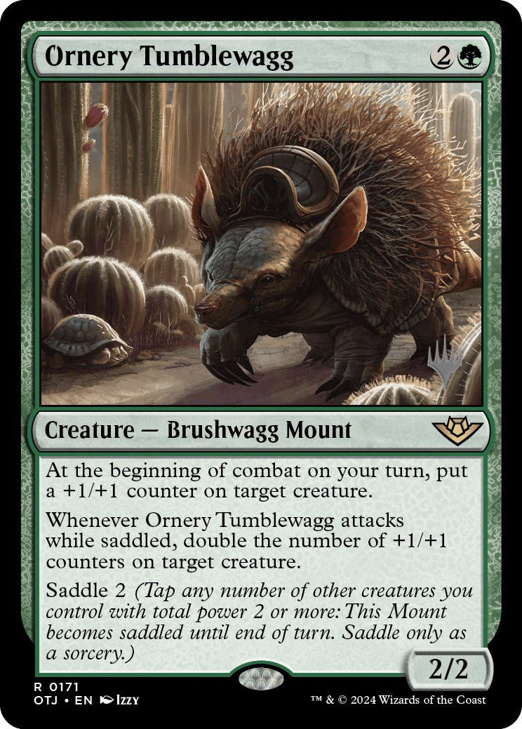 Ornery Tumblewagg (Promo Pack) [Outlaws of Thunder Junction Promos] | Dragon's Lair Comics and Fantasy Houston TX
