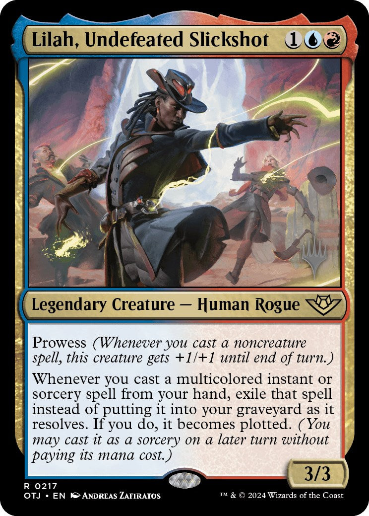 Lilah, Undefeated Slickshot (Promo Pack) [Outlaws of Thunder Junction Promos] | Dragon's Lair Comics and Fantasy Houston TX