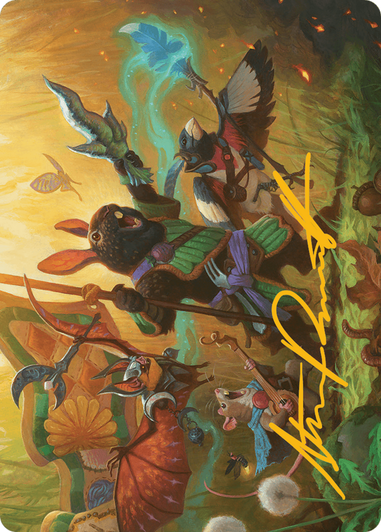 Valley Questcaller Art Card (Gold-Stamped Signature) [Bloomburrow Art Series] | Dragon's Lair Comics and Fantasy Houston TX