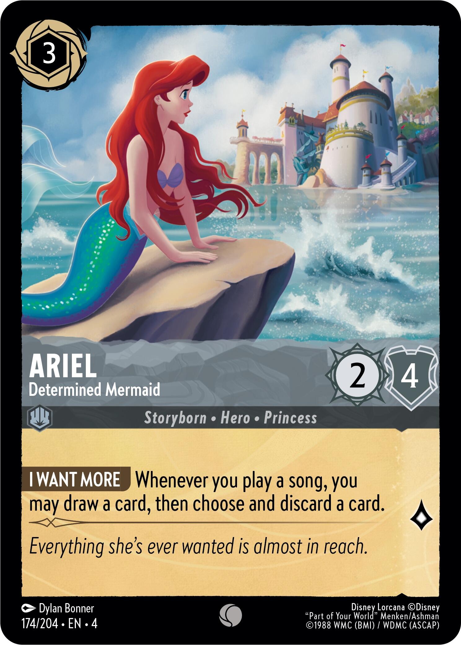 Ariel - Determined Mermaid (174/204) [Ursula's Return] | Dragon's Lair Comics and Fantasy Houston TX