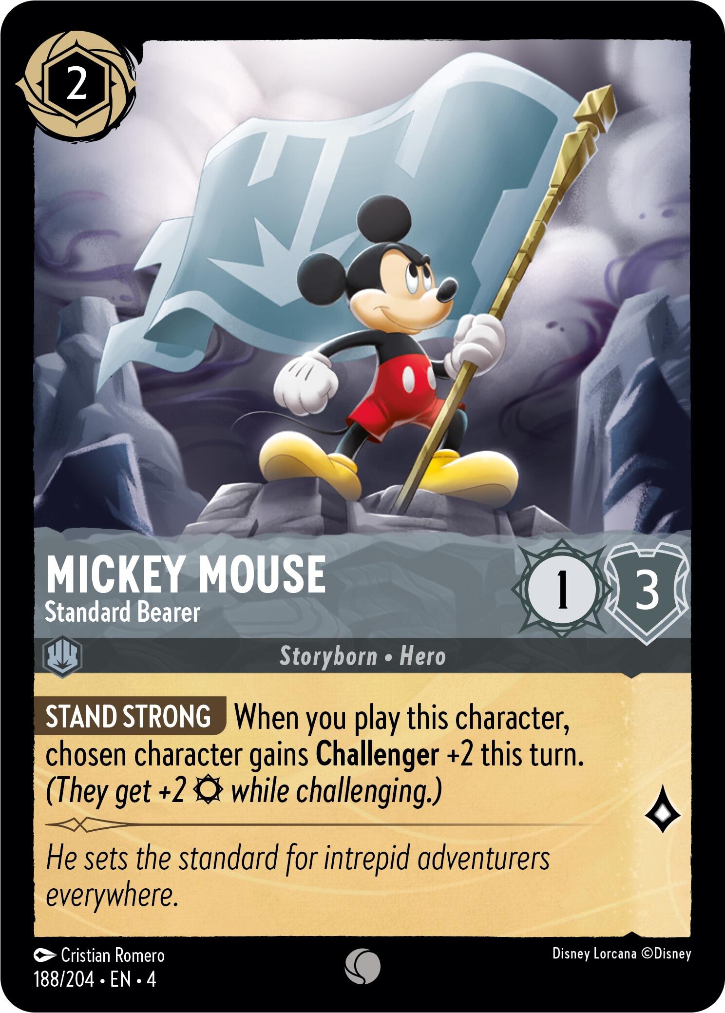Mickey Mouse - Standard Bearer (188/204) [Ursula's Return] | Odin's Place