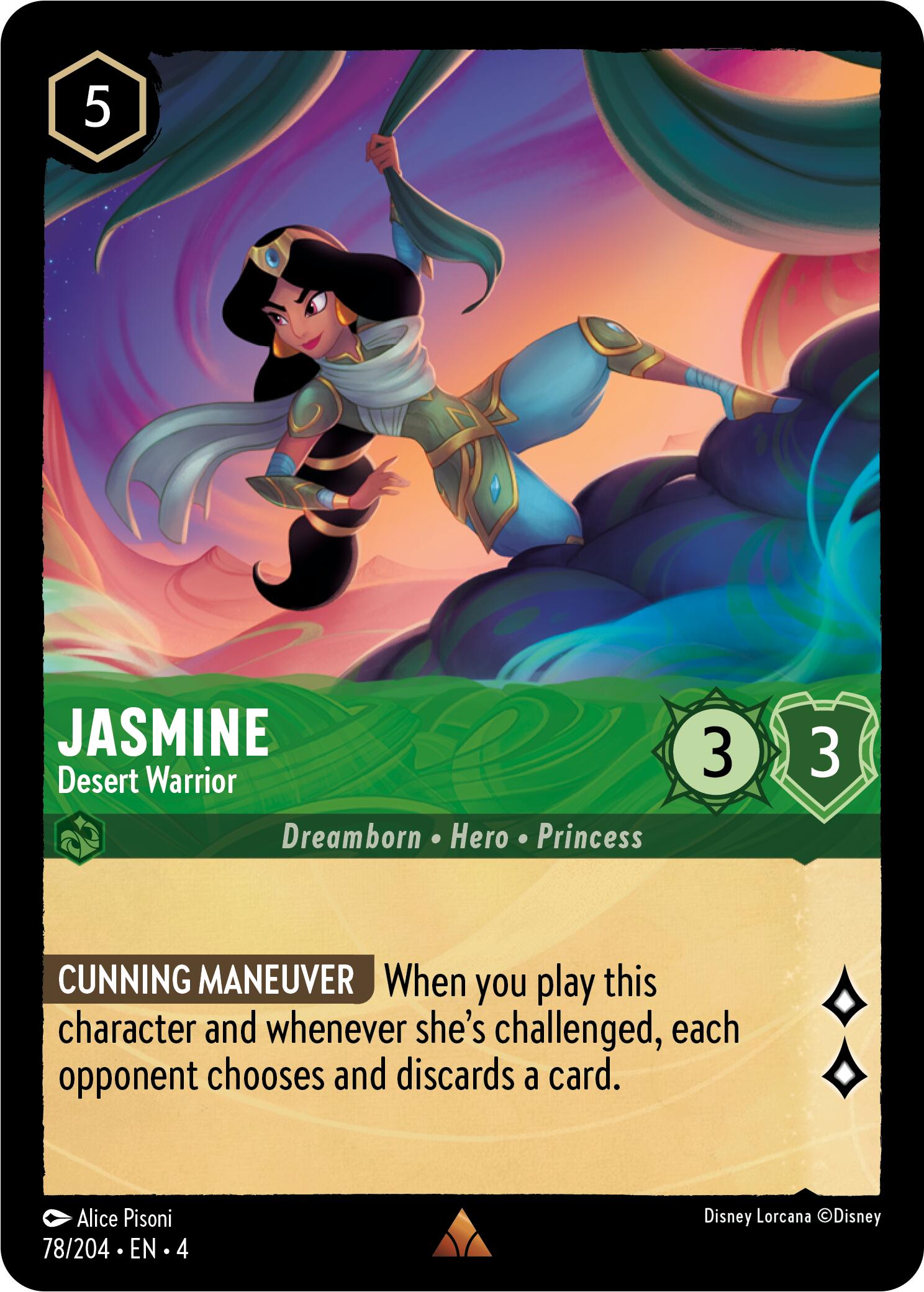 Jasmine - Desert Warrior (78/204) [Ursula's Return] | Odin's Place