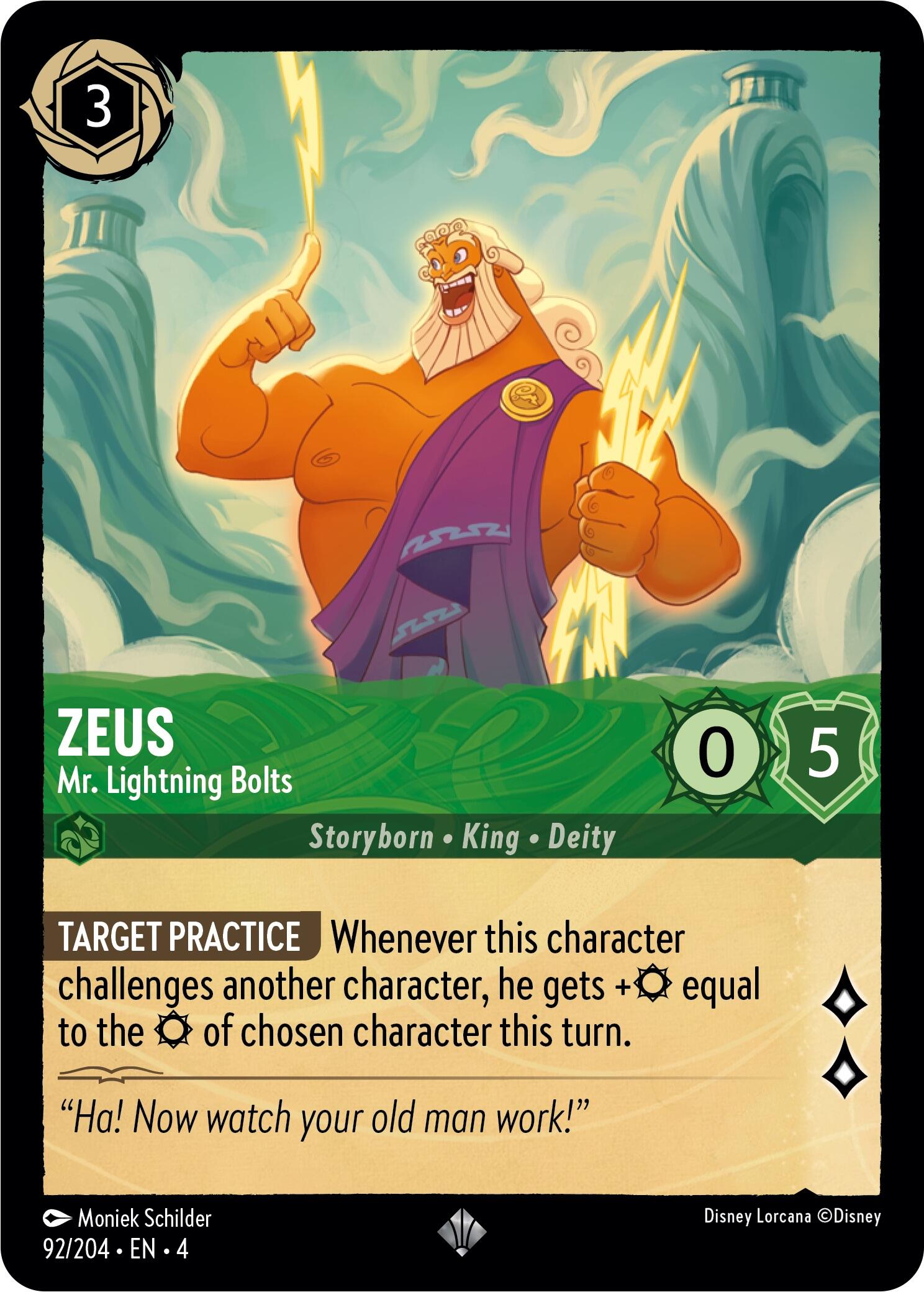 Zeus - Mr. Lightning Bolts (92/204) [Ursula's Return] | Odin's Place