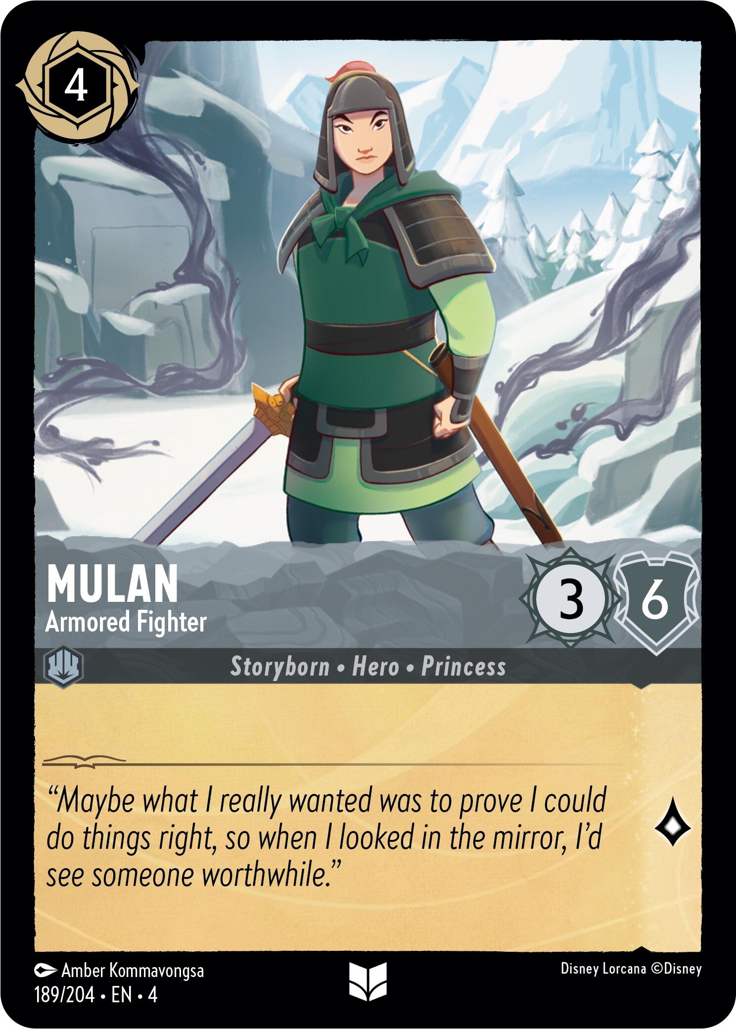 Mulan - Armored Fighter (189/204) [Ursula's Return] | Odin's Place