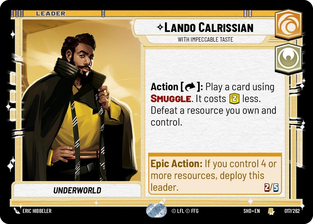 Lando Calrissian - With Impeccable Taste (017/262) (017/262) [Shadows of the Galaxy] | Odin's Place
