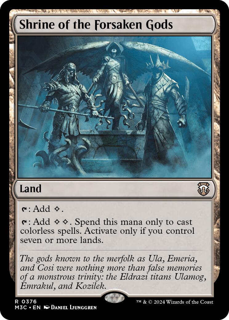 Shrine of the Forsaken Gods [Modern Horizons 3 Commander] | Dragon's Lair Comics and Fantasy Houston TX