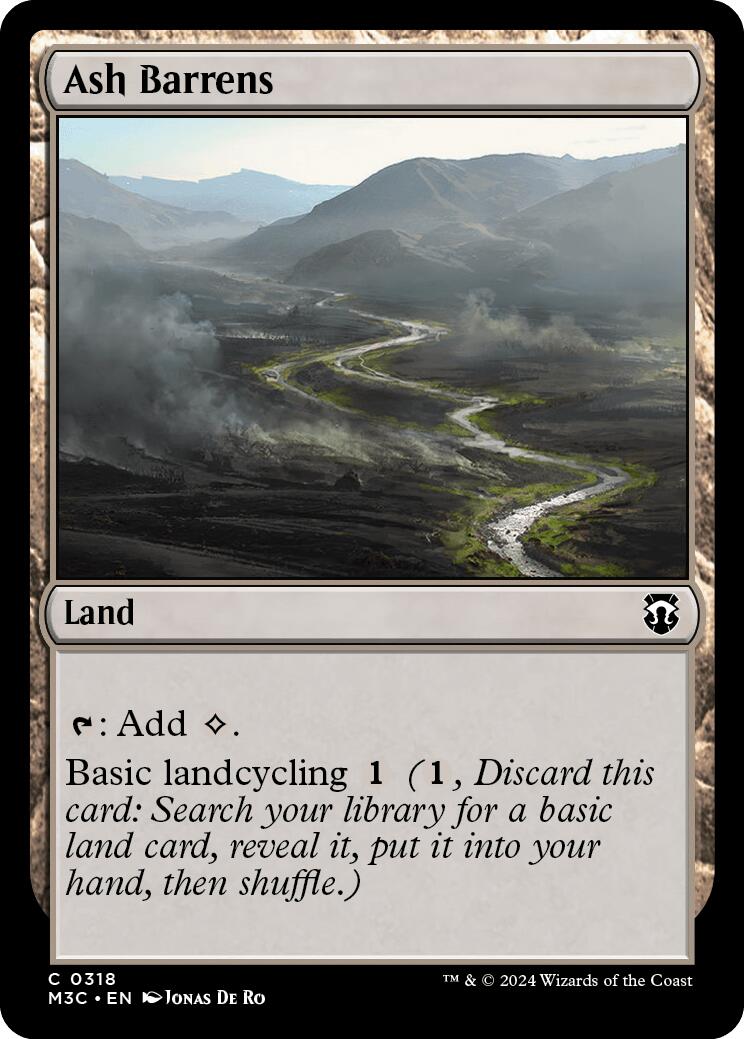 Ash Barrens [Modern Horizons 3 Commander] | Dragon's Lair Comics and Fantasy Houston TX