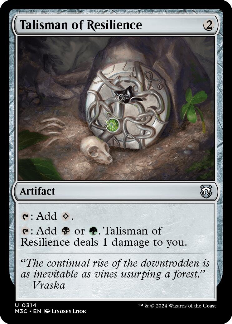 Talisman of Resilience [Modern Horizons 3 Commander] | Dragon's Lair Comics and Fantasy Houston TX