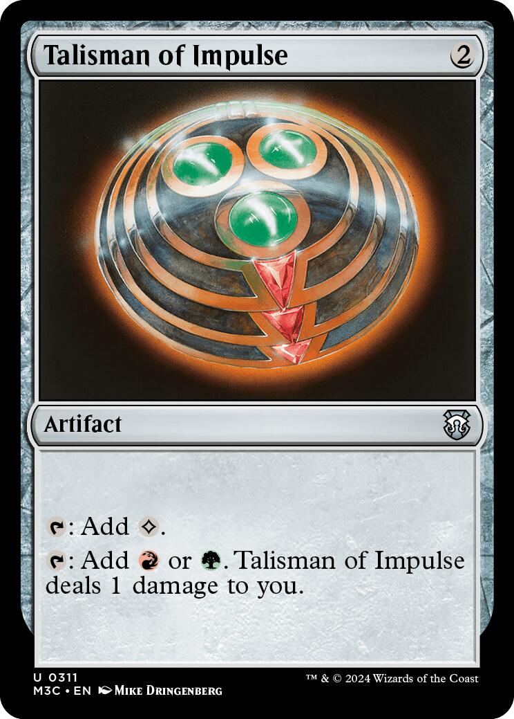 Talisman of Impulse [Modern Horizons 3 Commander] | Dragon's Lair Comics and Fantasy Houston TX